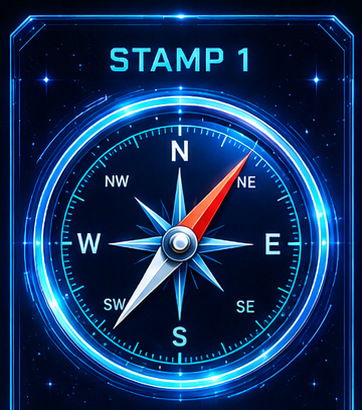 Stamp 1, a luminous Compass instrument